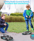 Children playing with Bugatti Divo 1 To 12 Scale Remote Control Car Licensed Two Point Four Gigahertz RC Model outdoors