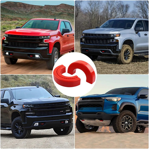 Chevy Silverado 1500 Tow Hook Covers 2 Pack Front Hitch Covers Red Durable Protector Caps For 2007 To 2024 Silverado 1500