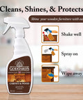 Straight Forward Cabinet And Wood Cleaning Spray Powered By Real Beeswax Furniture Polish to cut through grease in 23 oz bottle.