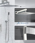 Wall Mounted Rain Shower System With 10 Inch Rain Head And Handheld Spray Pro Grade Spa Like Shower Experience High Pressure Luxury Shower Combo With Rough In Valve And Chrome Finish