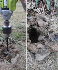 Heavy Duty Garden Auger Drill Bit For Planting 1.6 By 9 Inch Deep Holes In Bulbs And Bedding Plants Rapid Planter in soil