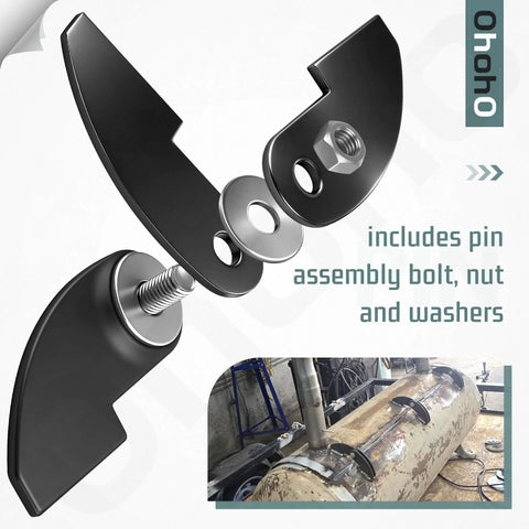 Weld On BBQ Smoker Hinge For Doors 8 By 2 And A Quarter Inch Large Three Sixteenth Inch Plate Steel Hinge Includes Pin Assembly