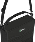 2Go 2 Tool Container For On The Go Gear Organization, durable black case with shoulder strap, quick-access slots for tools