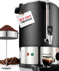 Boss Level 50 Cup Coffee Urn With Temperature Control And 1200W Power, 304 Stainless Steel, 8L capacity with temperature gauge and coffee beans