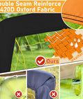 Kids Backyard Soccer Goal Net 5x3.6 Feet Two Set, 420D Oxford fabric, weather resistant, seam reinforced for durability.