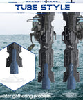 4 Pack Boat Fishing Rod Holder Set Wall Mount Tube Rod Holders For Boats Garage Trailer Cooler And Storage Poles With Screws And 8 Ball Bungees Durable ABS Pole Holders For Secure Rods