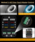 12V 6 Way Fuse Block With Relay For Marine And RV Applications with ACC One-Touch Master Control