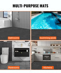 Interlocking Drainage Floor Tiles 55 Pack 12 by 12 Inches Non Slip Soft PVC Mats in bathrooms, swimming pools, restrooms, kitchens