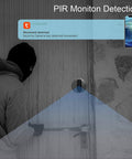Smart Peephole Doorbell Camera With WiFi, 960P Video, detects motion on door with security alert on phone screen