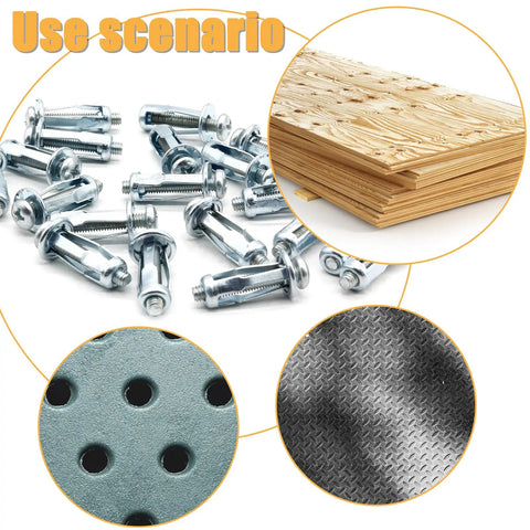 Badass M4 X 20 Jack Nuts And Petal Fan Clips Rock Solid Galvanized Drive On Self Tapping Screws 20 Pack on various materials.