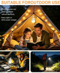 Rechargeable Emergency Light Bulb Battery Powered 9W LED 850 Lumens Soft White 3000K E26 120V UL Listed used for camping