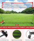 12 Foot Portable Volleyball Net For Backyard And Indoor And Outdoor Use Freestanding With Height Adjustment Carry Bag