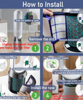 Instructions for Two Pack Air Purifier Filter Replacement For TP04 HP04 DP04 TP05 DP05 Sealed Two Stage Hot And Cool Fan.
