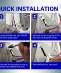 Step-by-step guide for installing Dryer Thermal Fuse 3392519 Replacement For Kenmore Whirlpool Maytag Restores Heat And Prevents Overheating