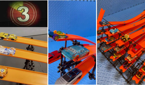 Epic Track Building Kit For Hot Wheels, Model Trains, And Marble Runs 20 Pack Build Elevated Custom Tracks With Easy Connectors