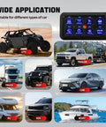 Image showing 8 Gang RGB Toggle Switch Panel With Momentary Pulsed Memory, Auto Dim, On Off LED Touch Box for various vehicles.