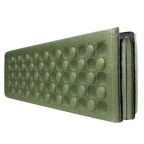 Ultralight Camping Sit Pad For Backpacking And Hiking, Portable Foam Folding Seat Cushion, Green, Compact 15x12 Inch Pad