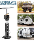 Two Pack RV Slide Out Stabilizer Jacks For Travel Trailers And Campers Adjustable 13 To 24 Inches Heavy Duty Supports 5000 Lbs