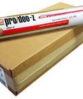 Pro Doo Z 18 Inch Three Eighths Nap Roller Cover Replacement Part Pack of 6, shown on box, for Smooth Even Paint Finish.
