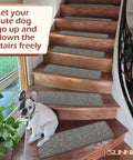 Non Slip Peel And Stick Stair Treads For Wooden Steps Indoor Safe For Elders Kids And Pets Grey 13 Pcs 8 By 30 Inch