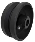 Tough As Nails Professional Grade Heavy Duty 8 X 2 Inch Cast Iron V Groove Wheel Rated 1200 Lbs With Roller Bearings and 3 4 Inch Bore
