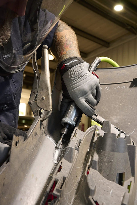 Air Die Grinder 409 Inline Half HP 27000 RPM Lightweight Ergonomic Workhorse Tool For Tight Spaces With Locking Throttle For Safe Smooth Grinding And Metalworking