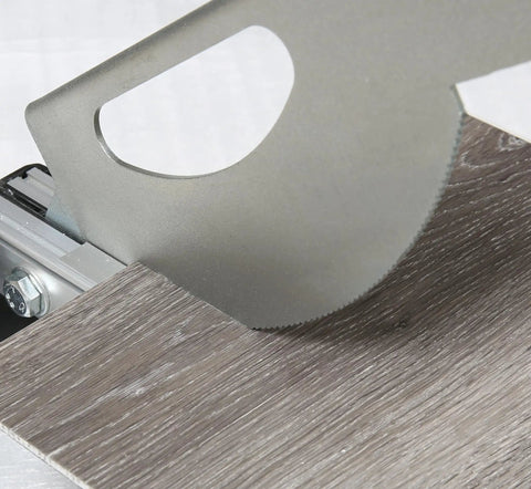 Close-up of a Fully Assembled Laminate And Vinyl Floor Cutter For Small Jobs, Cuts 2-5mm Thick Rubber, Laminate, VCT, PVC And Steel Or Aluminum