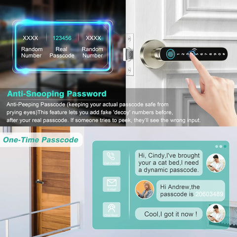 Straight Up 5 In 1 Smart Fingerprint Door Knob For Bedrooms With Lightning Quick App Control Key Card Swipe Passcode Entry And Spare Metal Keys That Bolts Down Your Door Without Any Sweat Or Drama Ever