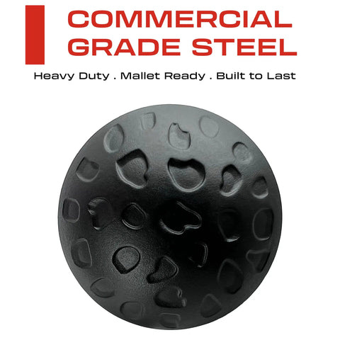 Top Shelf 50 Pack Of One Inch Iron Clavo Nails Features a speckled matte black design suitable for decorative hardware or door studs.