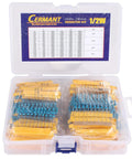 1300 Piece Resistor Kit With 130 Values From One Ohm To Three Megohms One Percent Metal Film Fixed Resistors in durable storage box