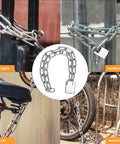 Heavy Duty Bike Chain Lock Built Tough With Case Hardened Steel Security Chain Weatherproof And Bolt Cutter Resistant