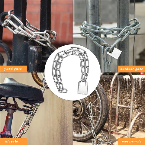 Heavy Duty Bike Chain Lock Built Tough With Case Hardened Steel Security Chain Weatherproof And Bolt Cutter Resistant