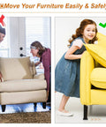 Furniture Sliders For Carpet And Hardwood Floors 16 Pack 2 Inch Square Movers with people moving sofas