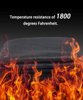 Heavy Duty High Temp Welding Blanket 12x12 Inches, 6mm Thick Felt Carbon Fiber Shield with fire resistance up to 1800°F