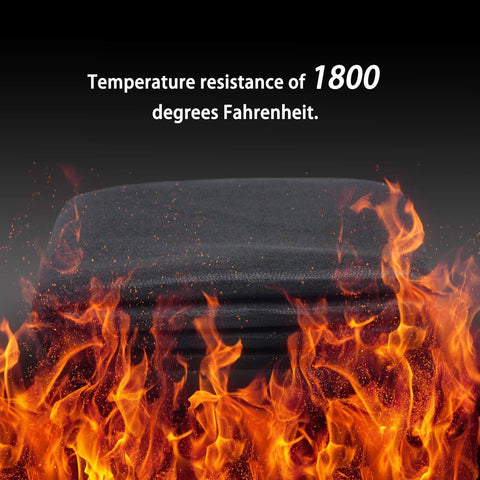 Heavy Duty High Temp Welding Blanket 12x12 Inches, 6mm Thick Felt Carbon Fiber Shield with fire resistance up to 1800°F