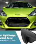 Front Right Unpainted Black Bumper Tow Hook Cover For Toyota Prius C 2015 2017 Replacement Eye Cap OE 52127-52947