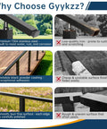 Straight Up Premium Stainless Steel Black Handrail For Modern Deck Cable Railing System Rock Solid Build With smooth surface for durability.