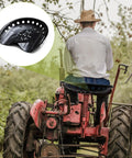 4 Pack Metal Tractor Seat Set Black Heavy Duty Replacement Seats For Lawnmowers Forklifts Farm Equipment Bar Stool Compatible 17 Inch Size Durable Easy Install Universal Fit Weather Resistant, black seat on tractor