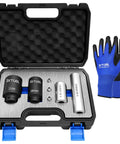 Knockout Quality AC Pressure And Temperature Sensor Socket Tool Kit For Tesla Model 3 Y S X Heat Pump Service with 21mm 24mm sockets.