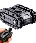 4 In 1 Heavy Duty Zinc Alloy Fidget Spinner With Slider, Roller Chain Track And Thumb Roller, Tactile Clicker.