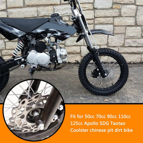 190mm Brake Disc Rotor Plate For 50cc To 125cc Chinese Pit Dirt Bikes Like SSR Apollo Taotao Coolster Lifan YCF Kayo Roketa And More Beefed Up Heavy Duty Performance Upgrade For Everyday Rides