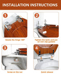 Installation guide for Round Toilet Seat Made From Molded Wood With Quietly Close Hinges And Quick Release No Fuss Easy To Install
