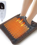 Double Layer Electric Heated Foot Warmer Quick Heat Up And Keeps Feet Cozy And Toasty 16 By 16 Inches With 6 Temperature Settings And 4 Timer Settings Ideal For Home Office Under Desk Bed Machine Washable