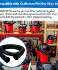 Seven Foot Replacement Hose For Wet Dry Vacuums 1 7 8 Inch Inlet Industrial Grade Vacuum Hose Attachment on shop vac display