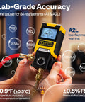 Digital HVAC Manifold Gauge For Refrigeration And Air Conditioning Systems With R134a R410a R32 R1234yf R454B Compatibility in use