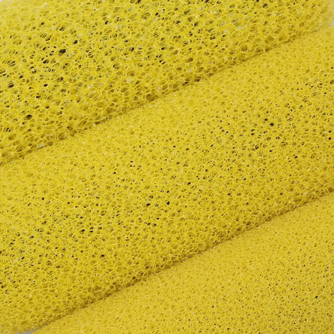 Pro Level Polyurethane Sponge Paint Roller Covers 10 Pack For Ultra Smooth Textured Walls Water Based And Oil Based Paints Hardcore Refills showing yellow sponge texture rolls