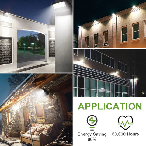Applications of 40W LED Full Cutoff Wall Pack Light With Adjustable Rotatable Head 5400LM 5000K IP65 for outdoor security