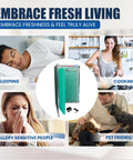 20x25x1 Electronic Air Filter Kit For Whole Home Purification With High Air Flow shown with lifestyle benefits