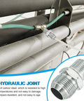 1-1/16 Inch JIC Male To 1/2 Inch R Pipe Fitting Hydraulic Adapter, 74 Degree Flare, used in industrial piping system