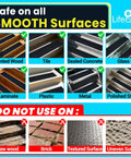Lifegrip anti-slip traction tape, 4 in x 38 ft; shown on smooth surfaces (wood, tile, concrete, glass).